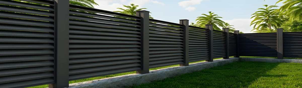 Lamelli̇ Alümi̇nyum Bahçe Çi̇ti̇ — Antrasi̇t